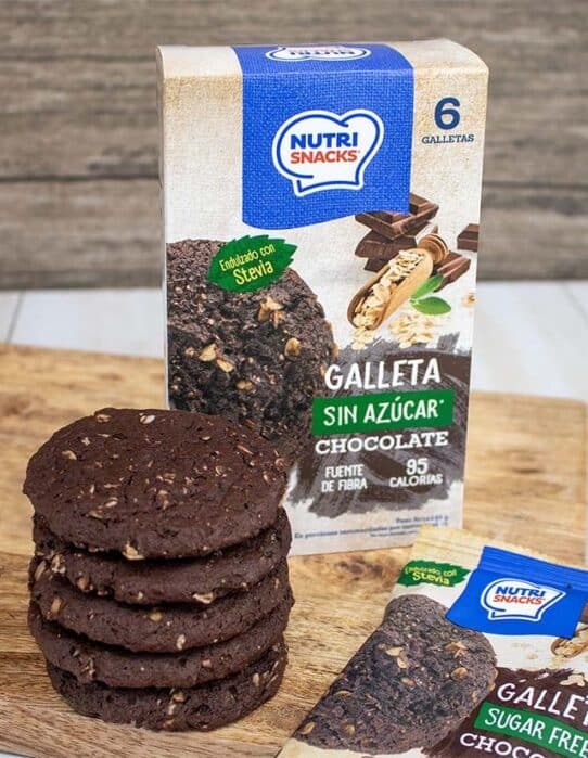 Galletas de chocolate sin azúcar agregado Nutrisnacks