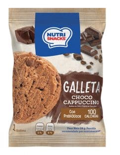 Galleta exótica Choco Cappuccino Nutrisnacks con Prebióticos y 100 calorias