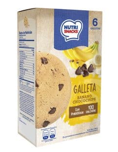 Galleta Banano Chocochips Nutrisnacks 144g 6 unidades