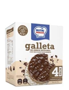 Galletas de arroz con cobertura de chocolate semi amargo 4pack