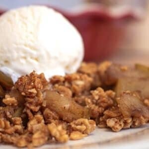 Crumble de manzana