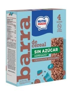 Barra de cereal chocolate avellana sin azúcar agregado 100g
